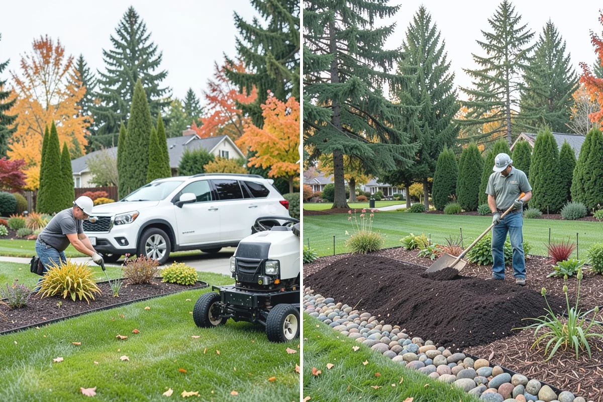 Bed Expansion in Sumner, Pierce County, WA - Lay out the new bed shape with you and mark the perimeter
