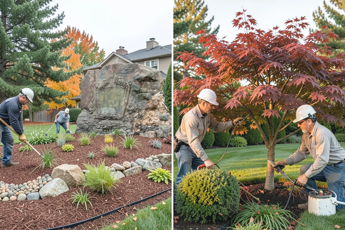 Bed Mulching in Beaux Arts Village, King County, WA - Confirm mulch type and calculate coverage depth