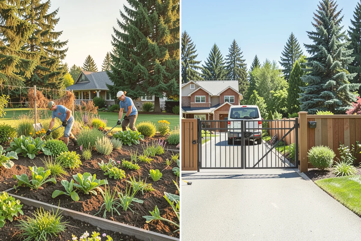Bed Mulching in Bothell, King County, WA - Confirm mulch type and calculate coverage depth