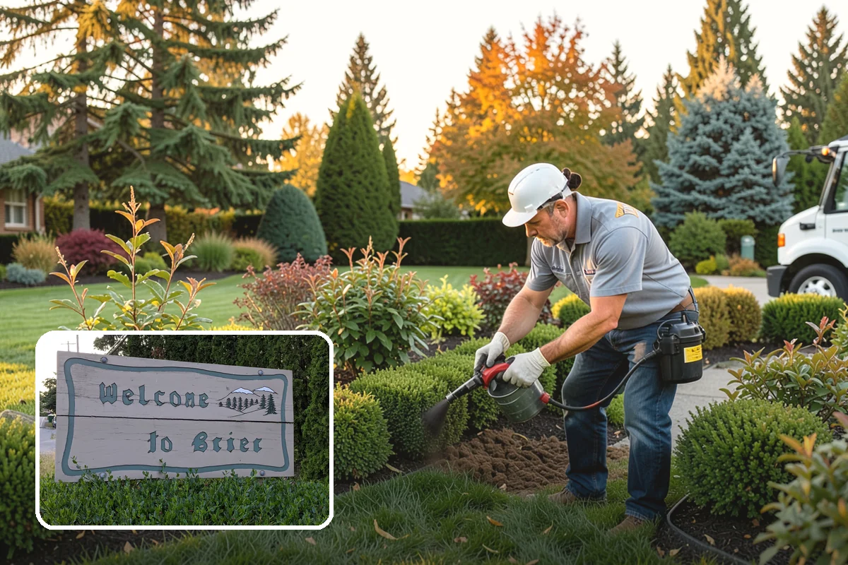 Bed Mulching in Brier, Snohomish County, WA - Suppresses PNW weeds and reduces hand-pulling