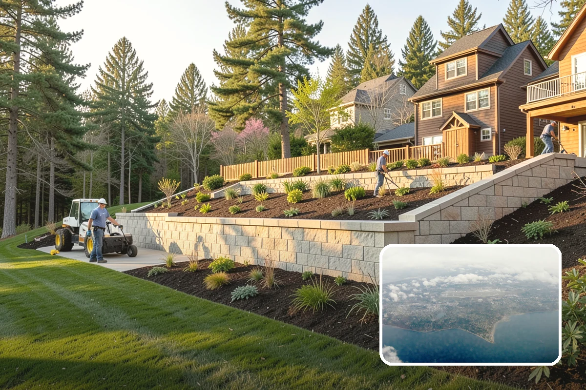 Bed Mulching in Burien, King County, WA - Suppresses PNW weeds and reduces hand-pulling