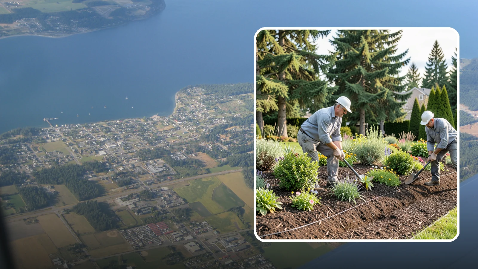 Bed Mulching in Coupeville, Island County, WA - We apply fresh, properly graded mulch to protect, insulate, and beautify your Pacific Northwest garden beds.