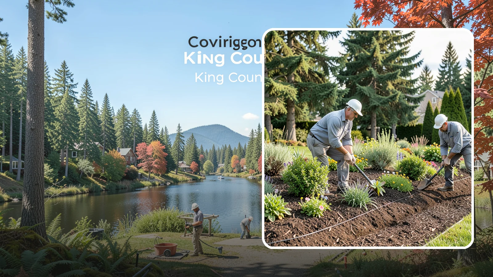 Bed Mulching in Covington, King County, WA - We apply fresh, properly graded mulch to protect, insulate, and beautify your Pacific Northwest garden beds.