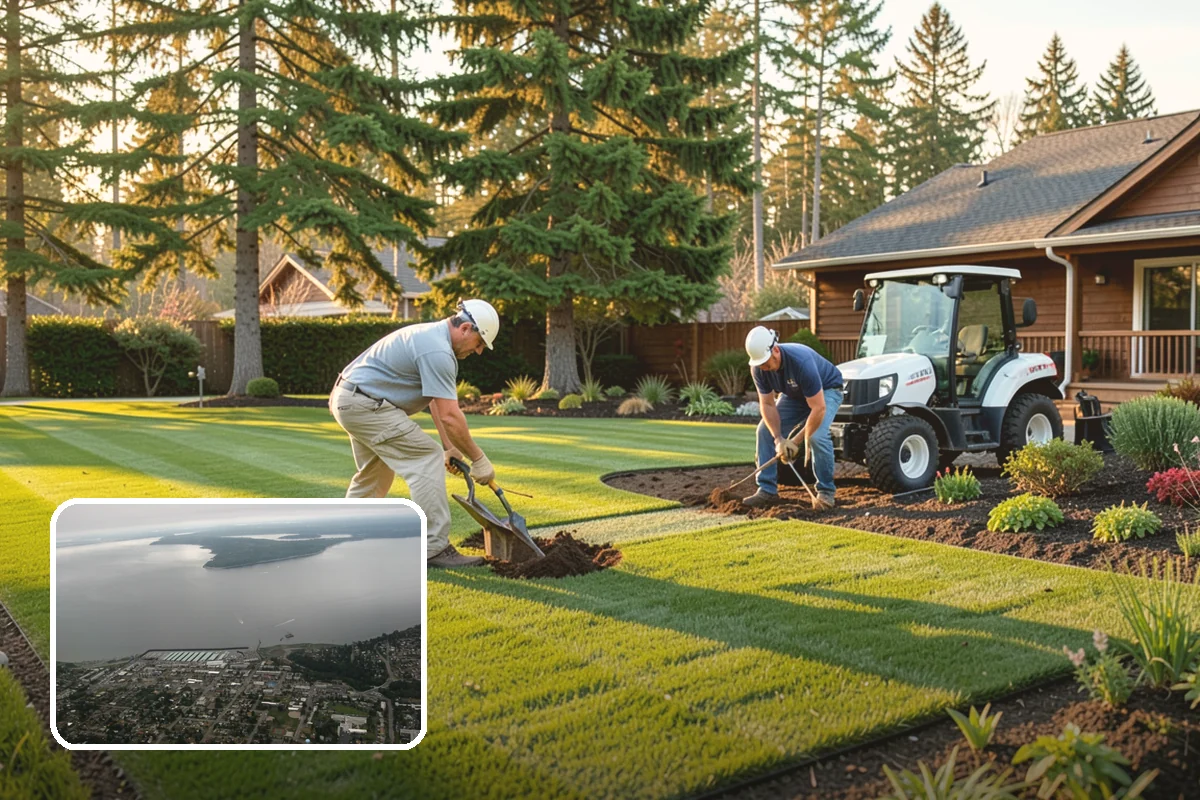 Bed Mulching in Des Moines, King County, WA - Suppresses PNW weeds and reduces hand-pulling
