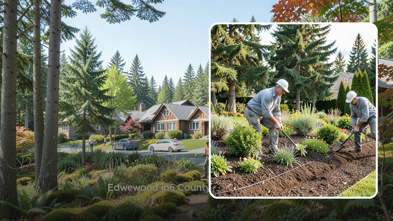 Bed Mulching in Edgewood, Pierce County, WA - We apply fresh, properly graded mulch to protect, insulate, and beautify your Pacific Northwest garden beds.