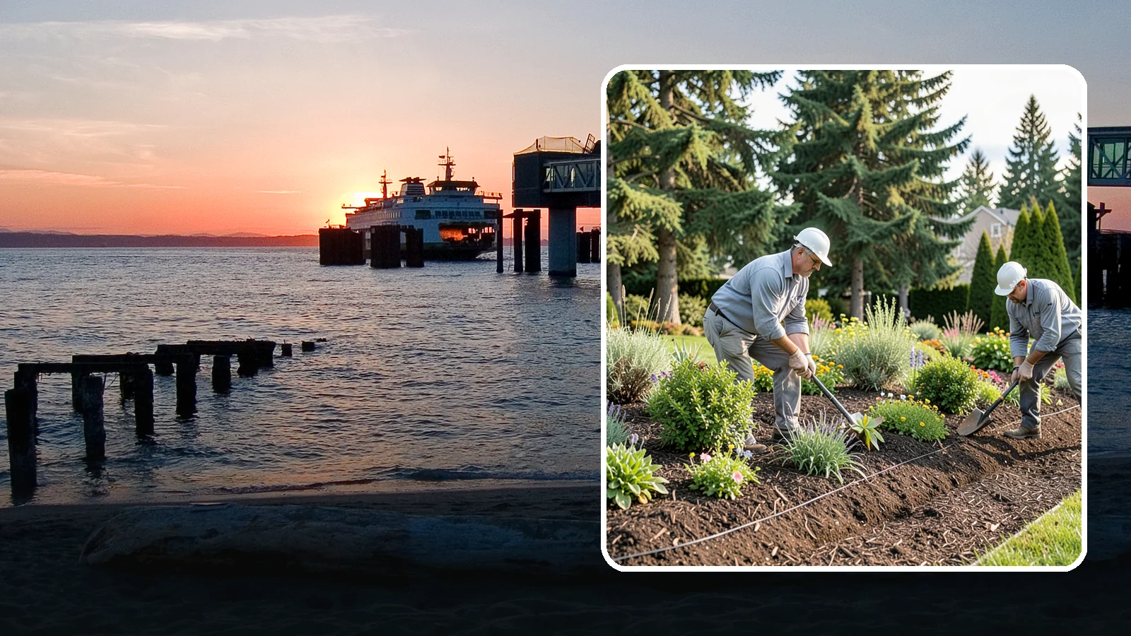 Bed Mulching in Edmonds, Snohomish County, WA - We apply fresh, properly graded mulch to protect, insulate, and beautify your Pacific Northwest garden beds.