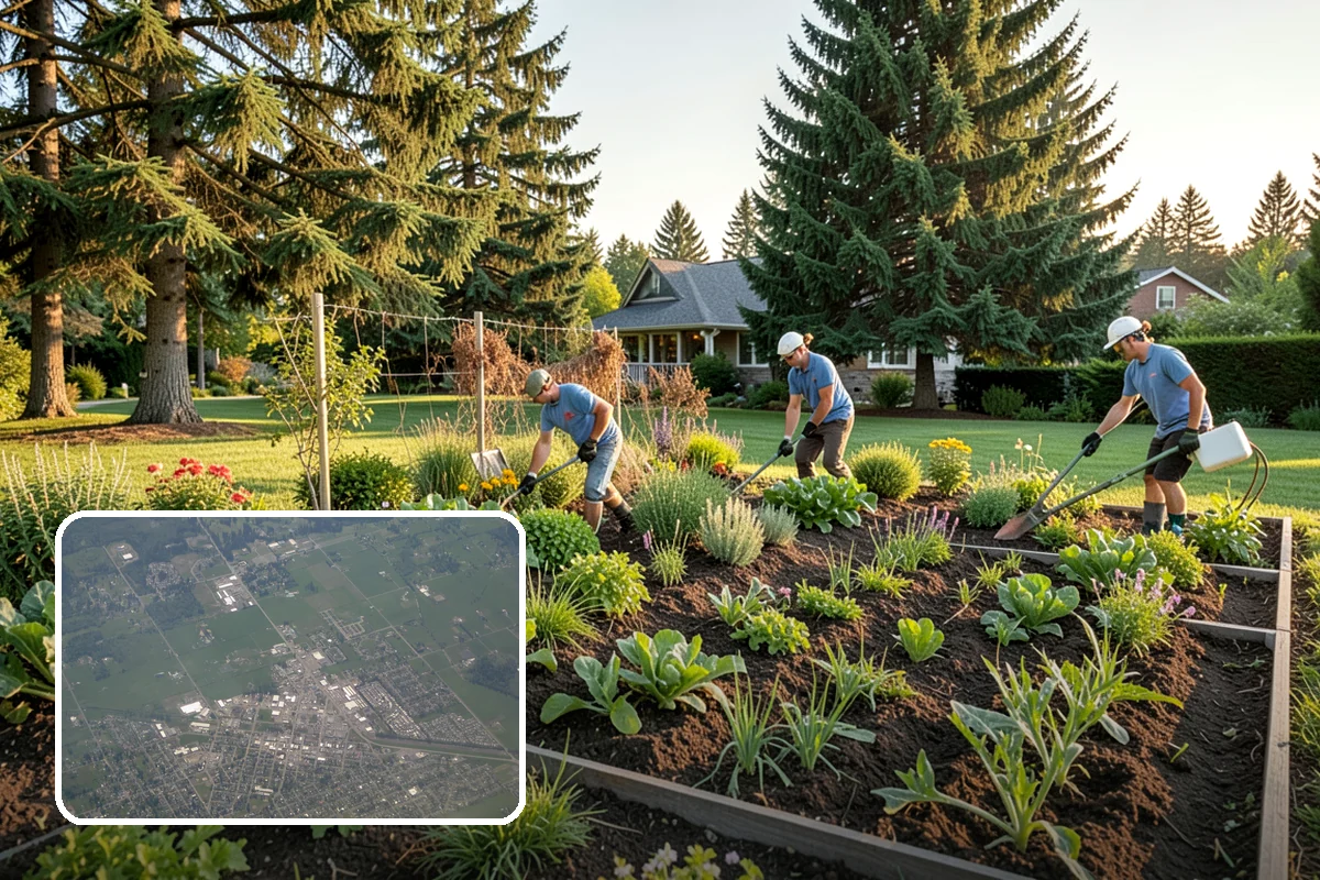 Bed Mulching in Enumclaw, King County, WA - Suppresses PNW weeds and reduces hand-pulling