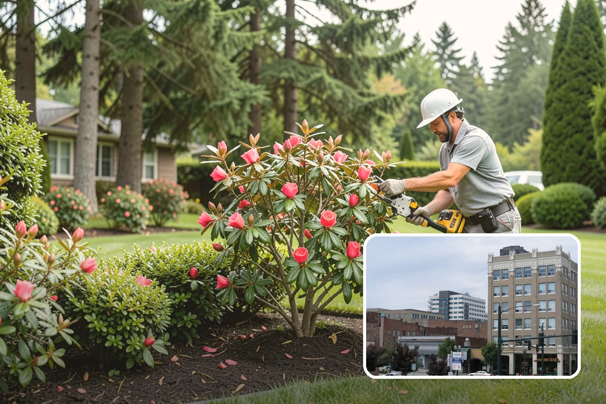 Bed Mulching in Everett, Snohomish County, WA - Suppresses PNW weeds and reduces hand-pulling