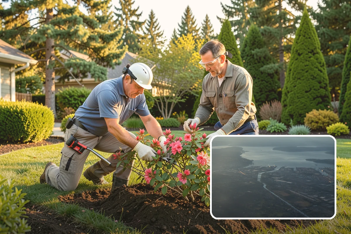 Bed Mulching in Fife, Pierce County, WA - Suppresses PNW weeds and reduces hand-pulling