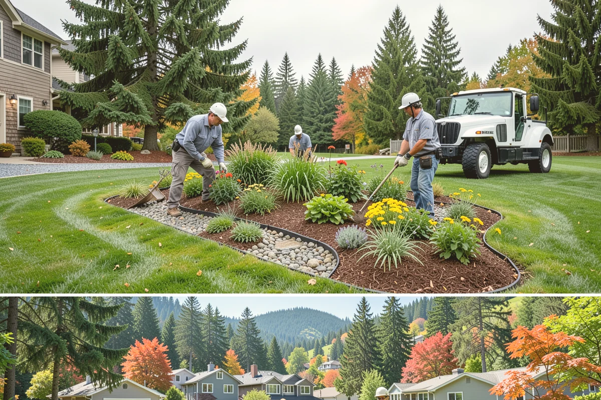 Bed Mulching in Fircrest, Pierce County, WA - Apply in late spring after soil warms for weed control and moisture retention, with a fall top-up to protect roots through the...