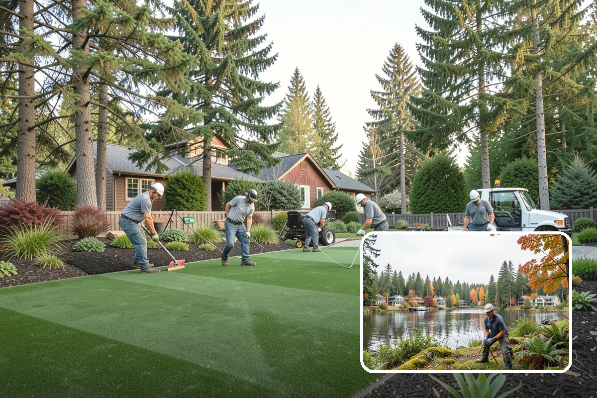 Bed Mulching in La Conner, Skagit County, WA - Suppresses PNW weeds and reduces hand-pulling