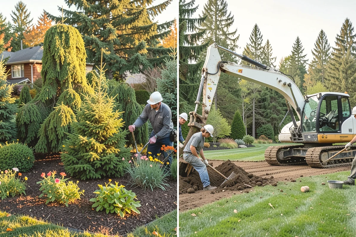 Bed Mulching in La Conner, Skagit County, WA - Confirm mulch type and calculate coverage depth