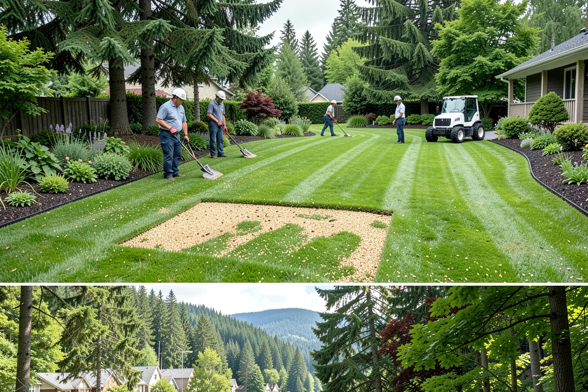 Bed Mulching in Lake Forest Park, King County, WA - Apply in late spring after soil warms for weed control and moisture retention, with a fall top-up to protect roots through the...