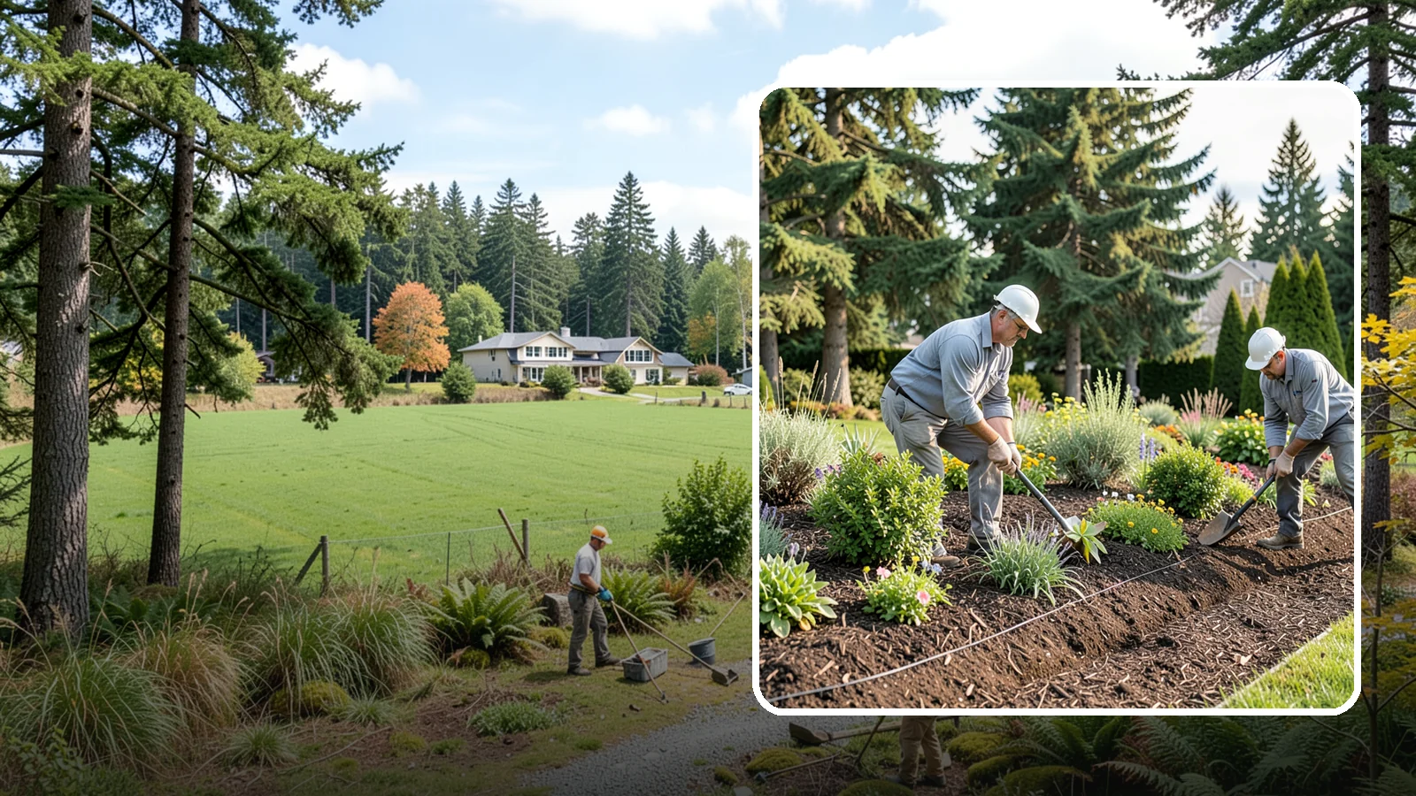 Bed Mulching in Lyman, Skagit County, WA - We apply fresh, properly graded mulch to protect, insulate, and beautify your Pacific Northwest garden beds.