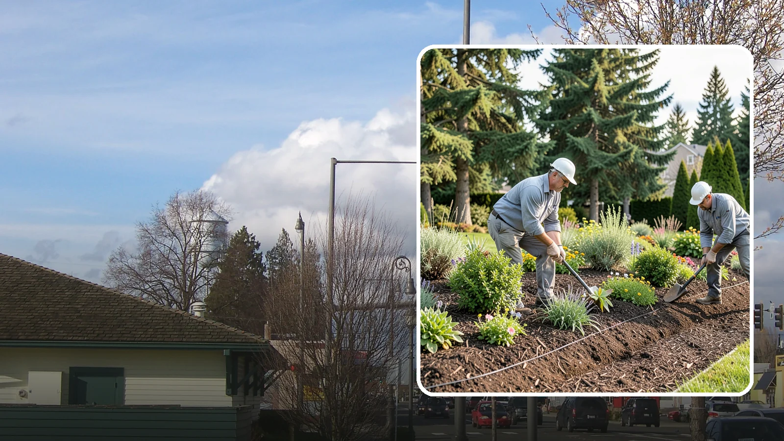Bed Mulching in Marysville, Snohomish County, WA - We apply fresh, properly graded mulch to protect, insulate, and beautify your Pacific Northwest garden beds.