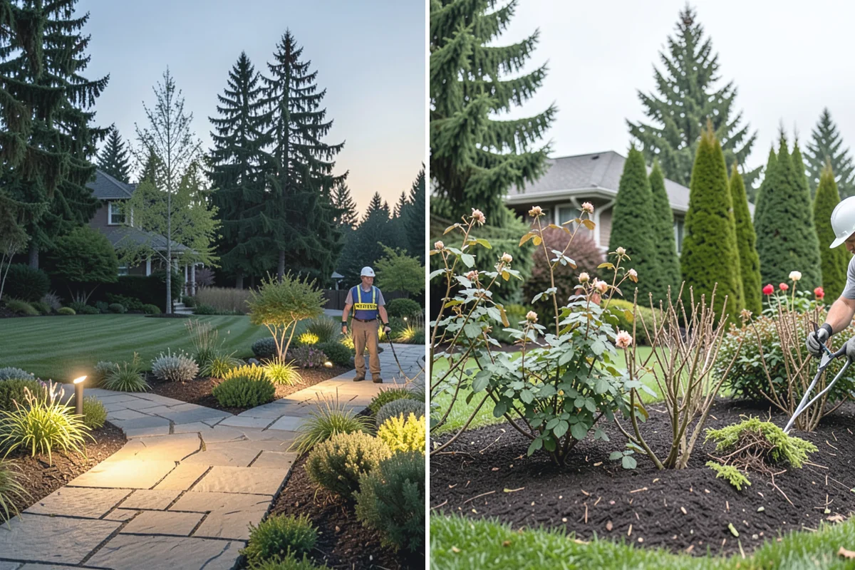 Bed Mulching in Marysville, Snohomish County, WA - Confirm mulch type and calculate coverage depth