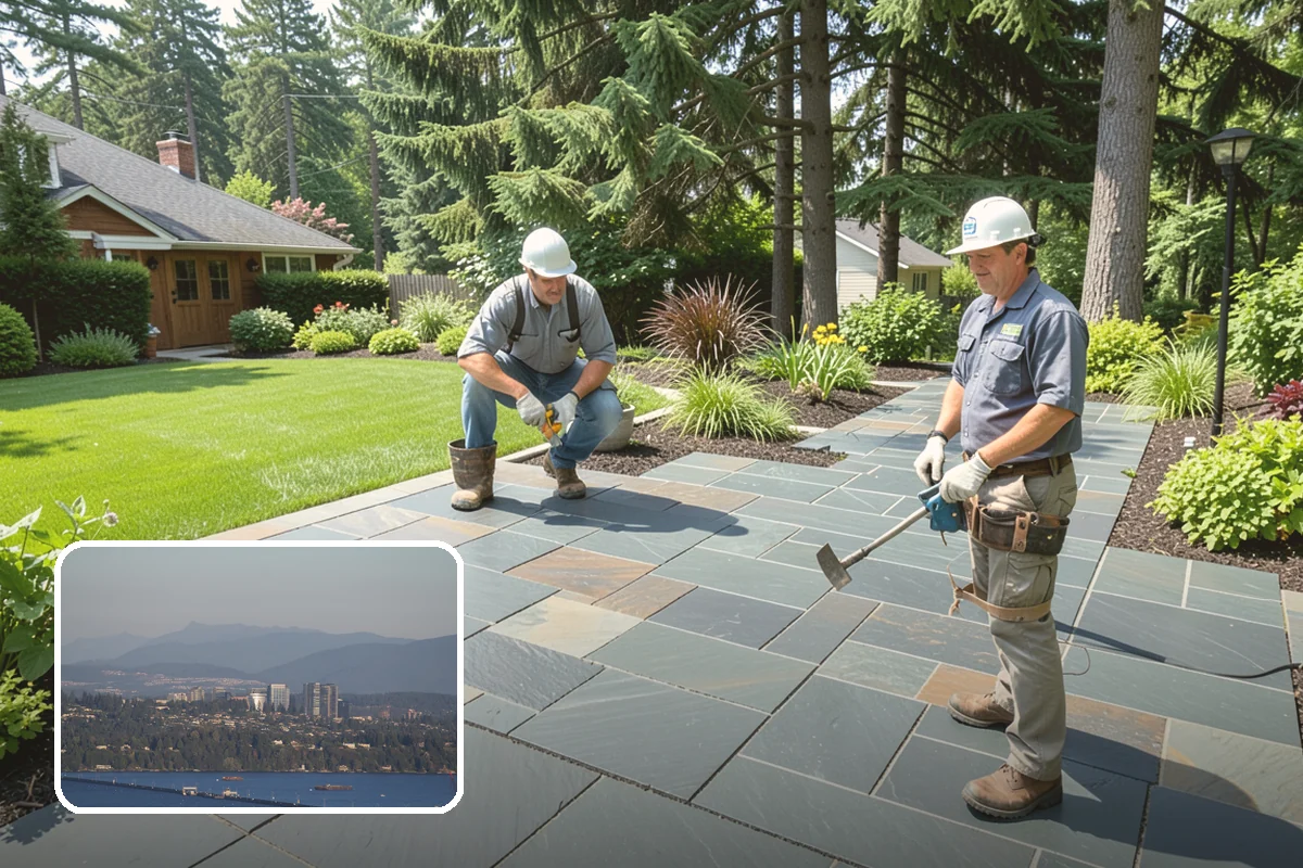 Bed Mulching in Medina, King County, WA - Suppresses PNW weeds and reduces hand-pulling