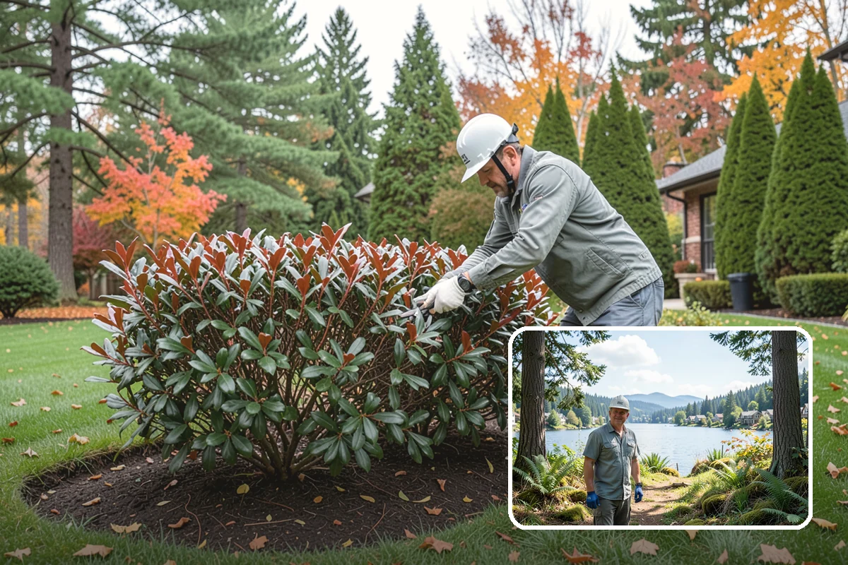 Bed Mulching in Milton, King County, WA - Suppresses PNW weeds and reduces hand-pulling