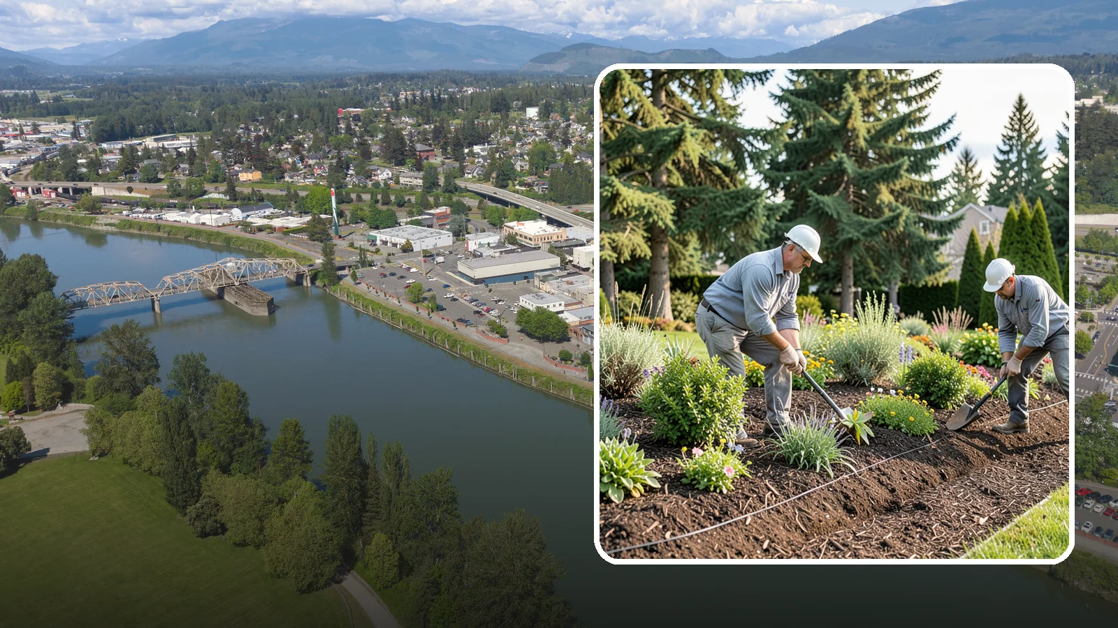 Bed Mulching in Mount Vernon, Skagit County, WA - We apply fresh, properly graded mulch to protect, insulate, and beautify your Pacific Northwest garden beds.