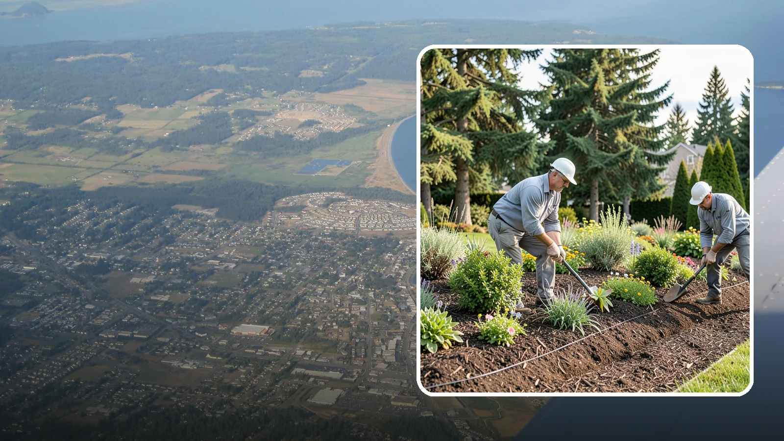 Bed Mulching in Oak Harbor, Island County, WA - We apply fresh, properly graded mulch to protect, insulate, and beautify your Pacific Northwest garden beds.
