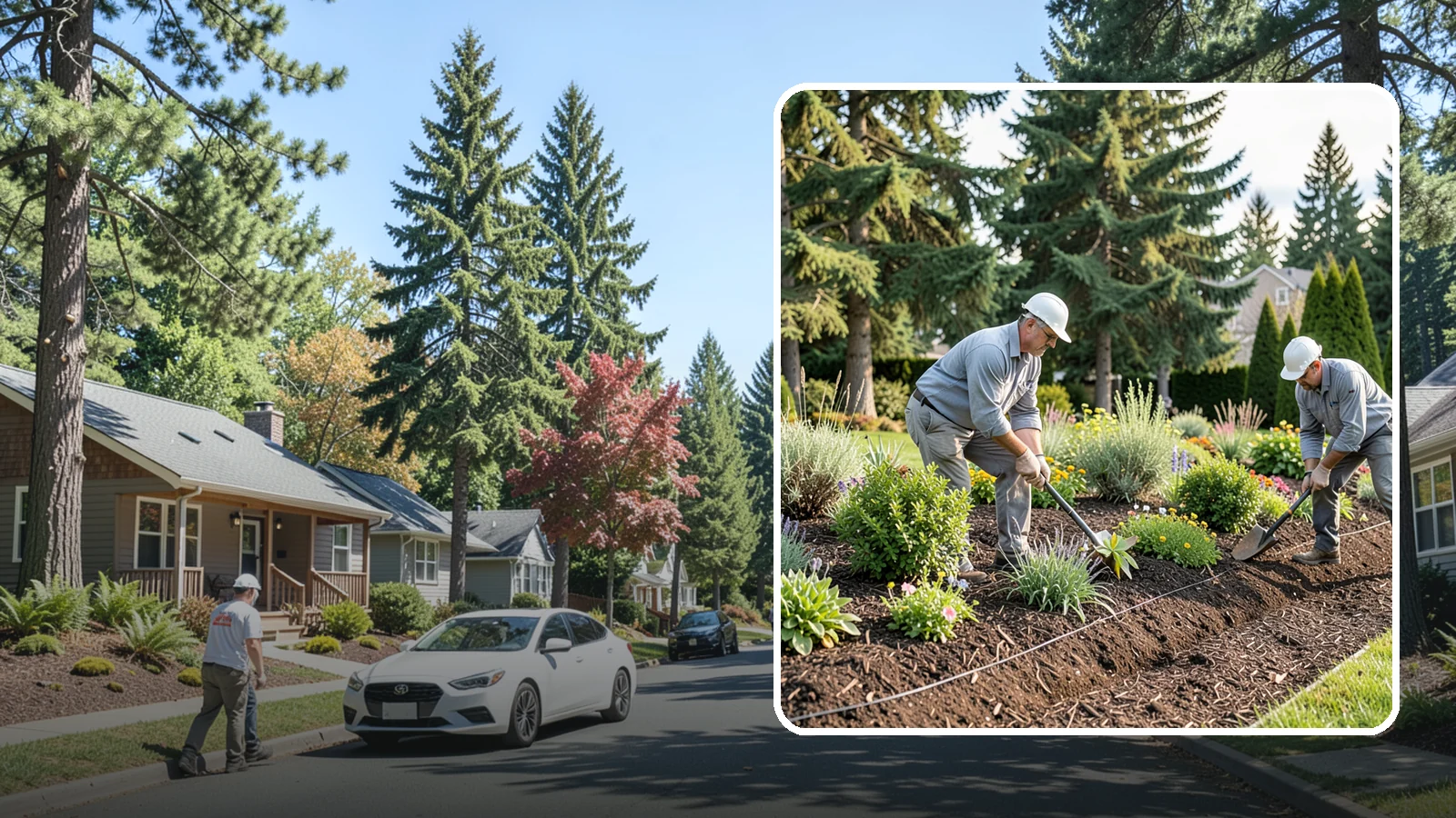Bed Mulching in Orting, Pierce County, WA - We apply fresh, properly graded mulch to protect, insulate, and beautify your Pacific Northwest garden beds.