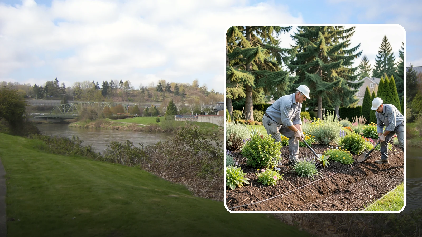 Bed Mulching in Tukwila, King County, WA - We apply fresh, properly graded mulch to protect, insulate, and beautify your Pacific Northwest garden beds.