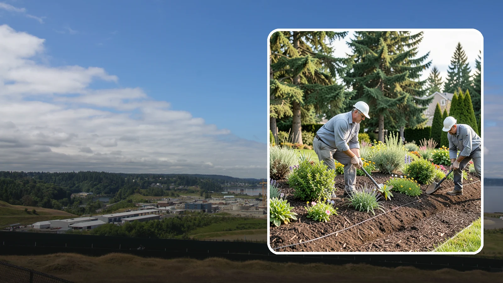Bed Mulching in University Place, Pierce County, WA - We apply fresh, properly graded mulch to protect, insulate, and beautify your Pacific Northwest garden beds.