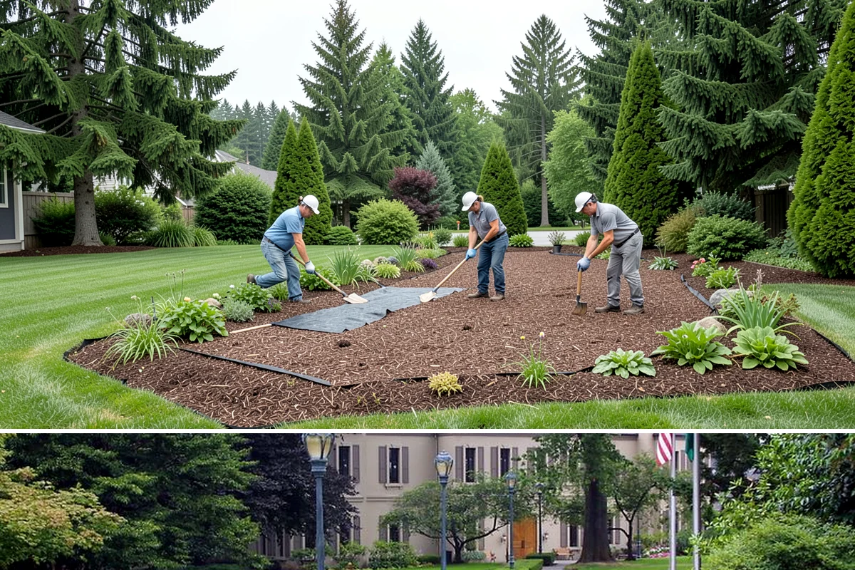 Bed Mulching in Woodinville, King County, WA - Apply in late spring after soil warms for weed control and moisture retention, with a fall top-up to protect roots through the...