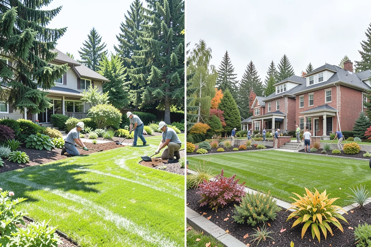 Bed Preparation in Beaux Arts Village, King County, WA - Clear old growth, debris, and weeds
