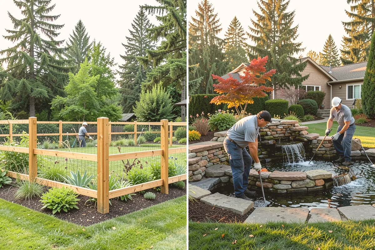Bed Preparation in Bellevue, King County, WA - Clear old growth, debris, and weeds