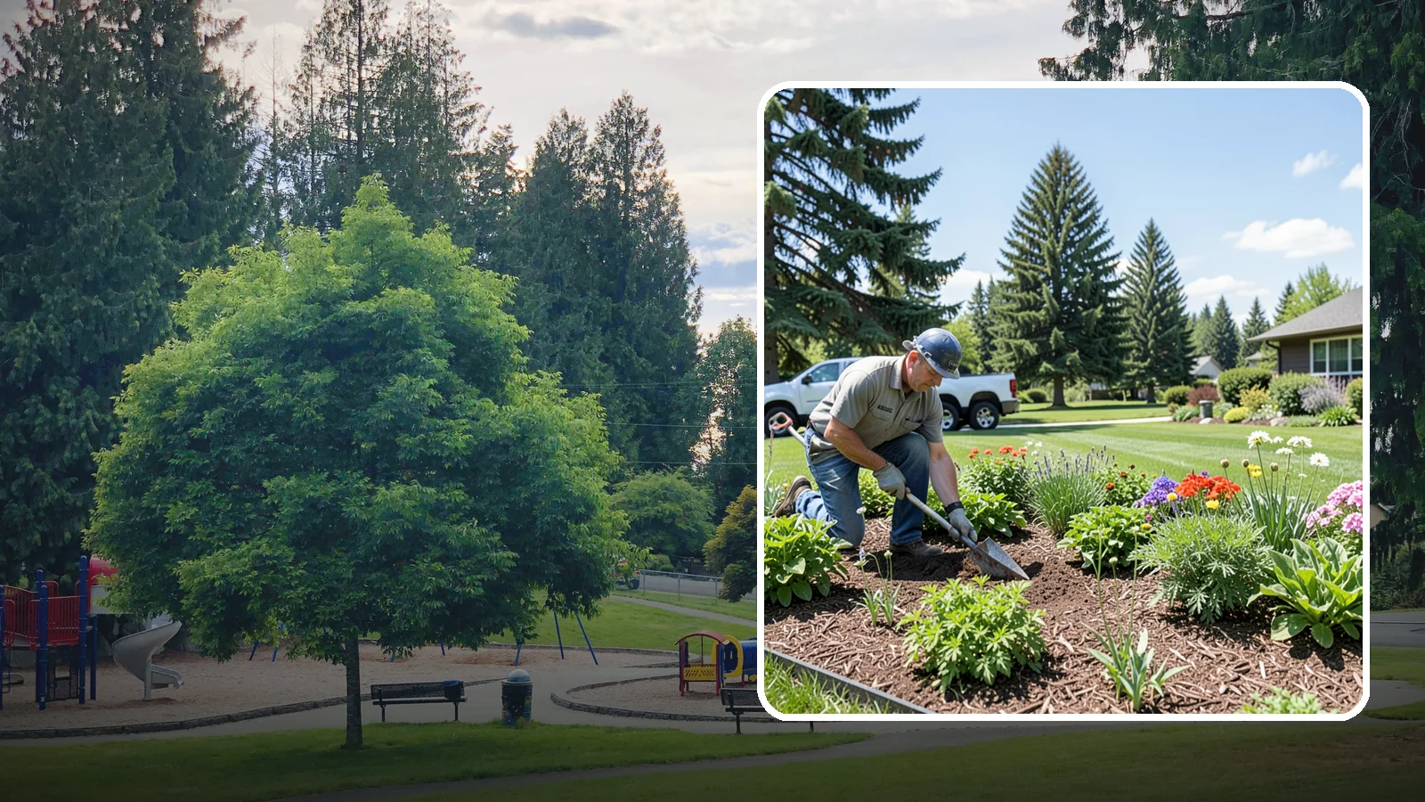 Bed Preparation in Bonney Lake, Pierce County, WA - Seasonal bed prep that clears, amends, and readies planting beds for a new round of planting.