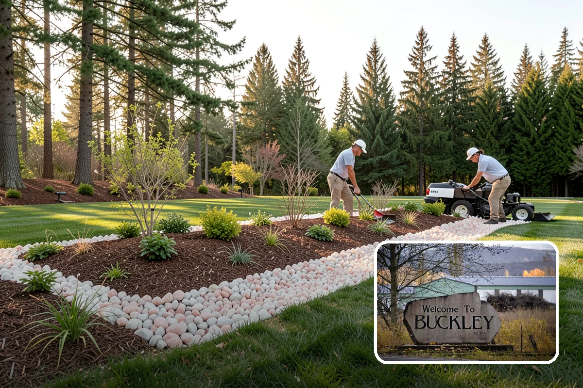 Bed Preparation in Buckley, Pierce County, WA - Beds ready to plant right away