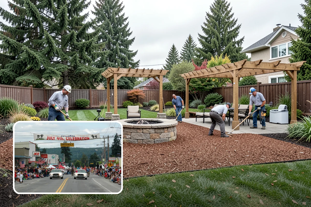 Bed Preparation in Carnation, King County, WA - Beds ready to plant right away