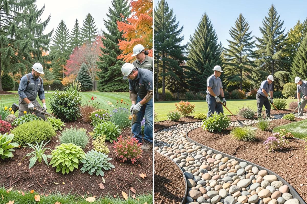 Bed Preparation in Carnation, King County, WA - Clear old growth, debris, and weeds
