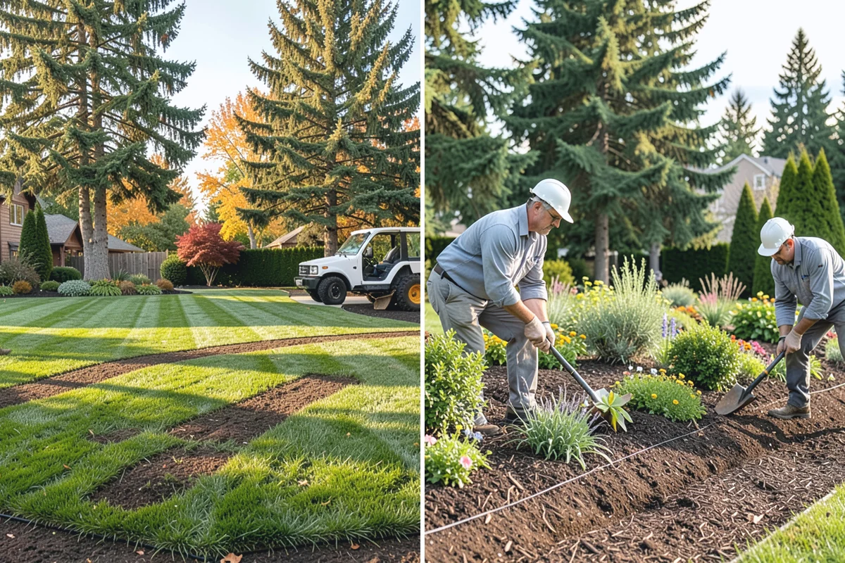 Bed Preparation in Darrington, Snohomish County, WA - Clear old growth, debris, and weeds
