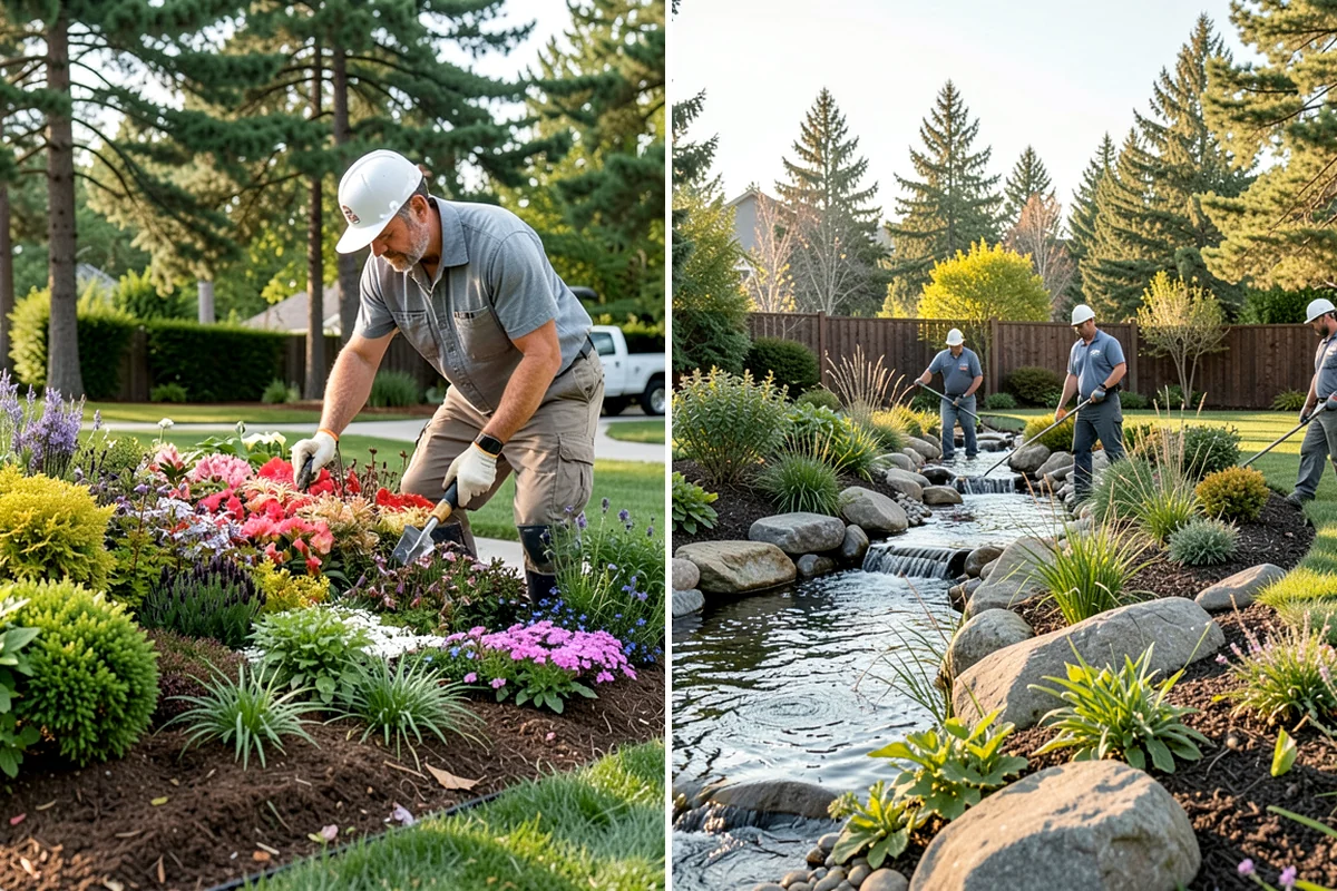 Bed Preparation in Federal Way, King County, WA - Clear old growth, debris, and weeds