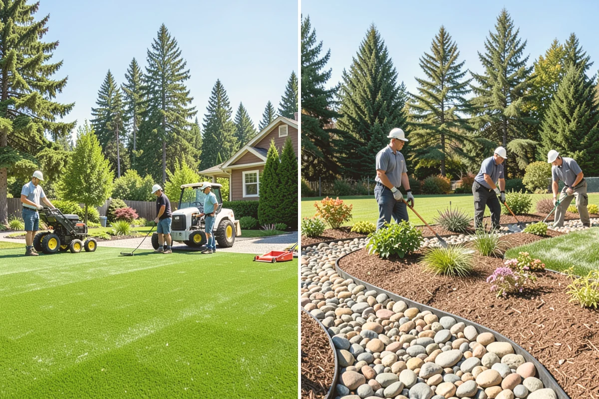 Bed Preparation in Fife, Pierce County, WA - Clear old growth, debris, and weeds