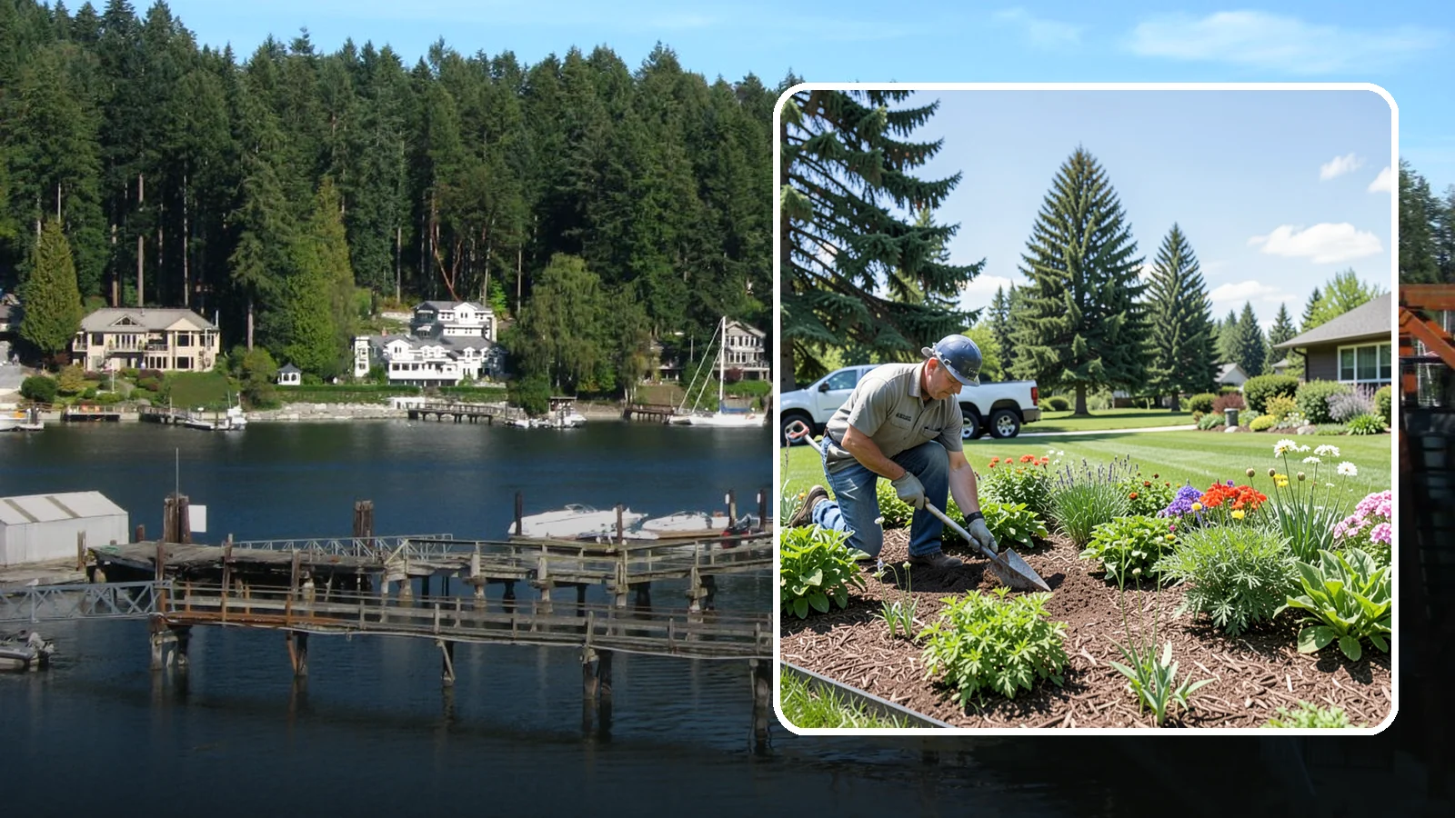 Bed Preparation in Gig Harbor, Pierce County, WA - Seasonal bed prep that clears, amends, and readies planting beds for a new round of planting.