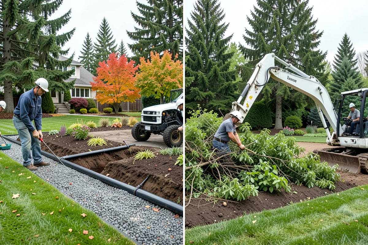 Bed Preparation in Hunts Point, King County, WA - Clear old growth, debris, and weeds