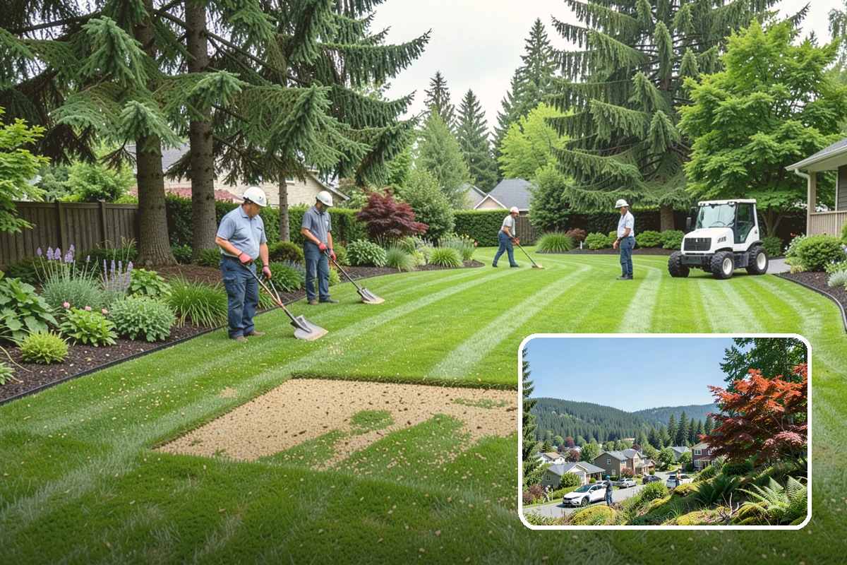 Bed Preparation in Index, Snohomish County, WA - Beds ready to plant right away