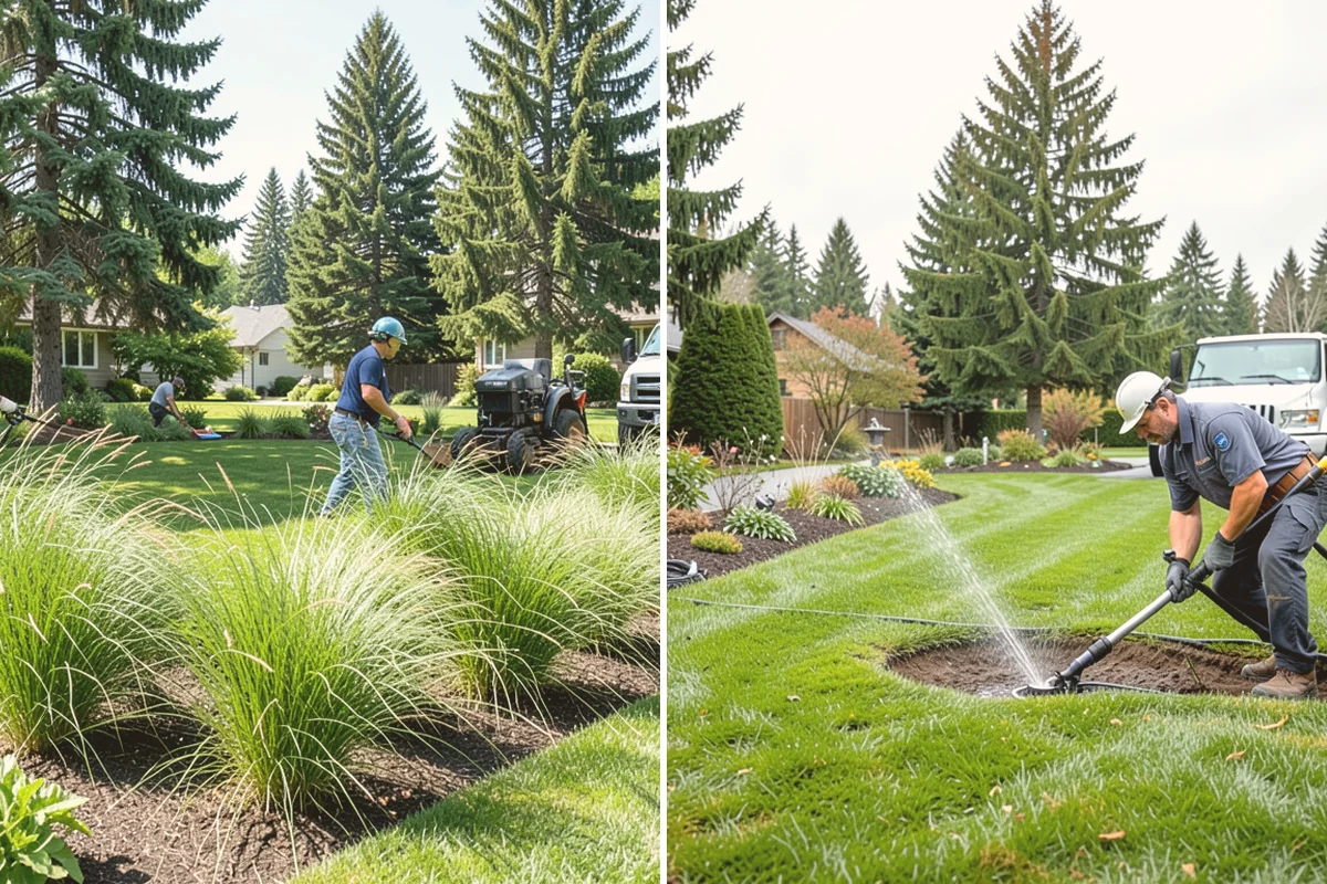 Bed Preparation in Index, Snohomish County, WA - Clear old growth, debris, and weeds