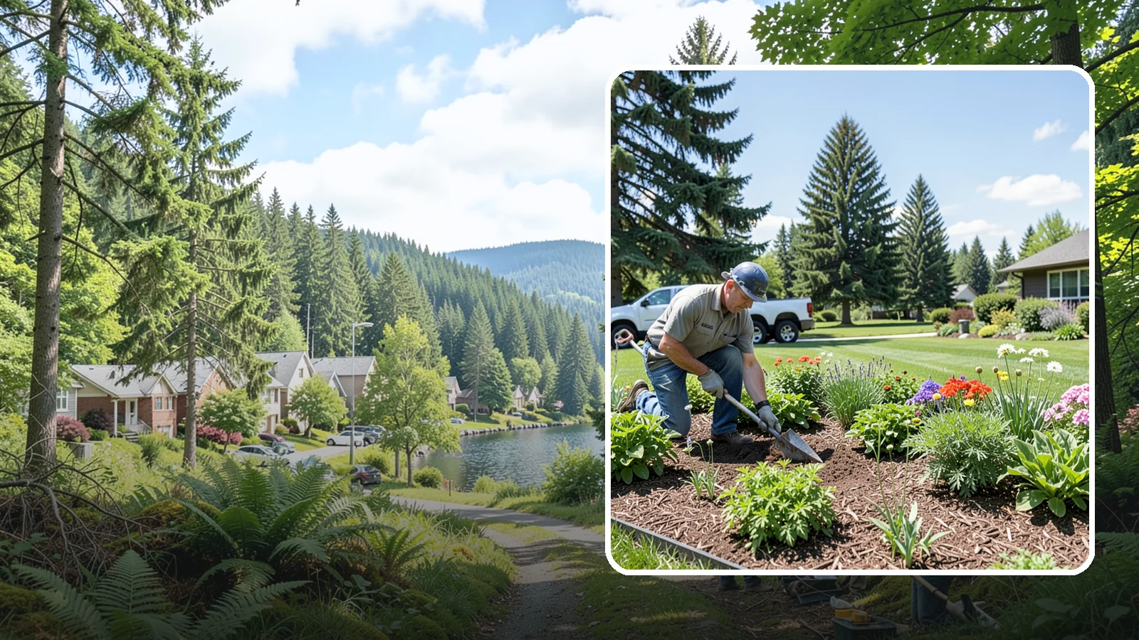 Bed Preparation in Lake Forest Park, King County, WA - Seasonal bed prep that clears, amends, and readies planting beds for a new round of planting.