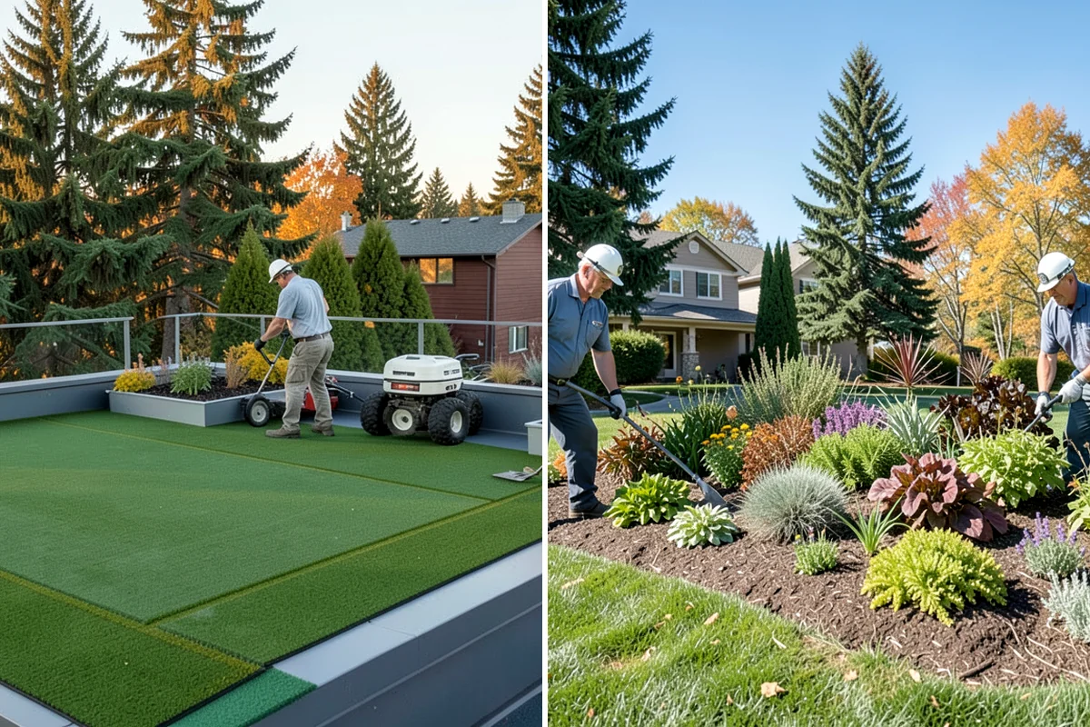 Bed Preparation in Lake Forest Park, King County, WA - Clear old growth, debris, and weeds