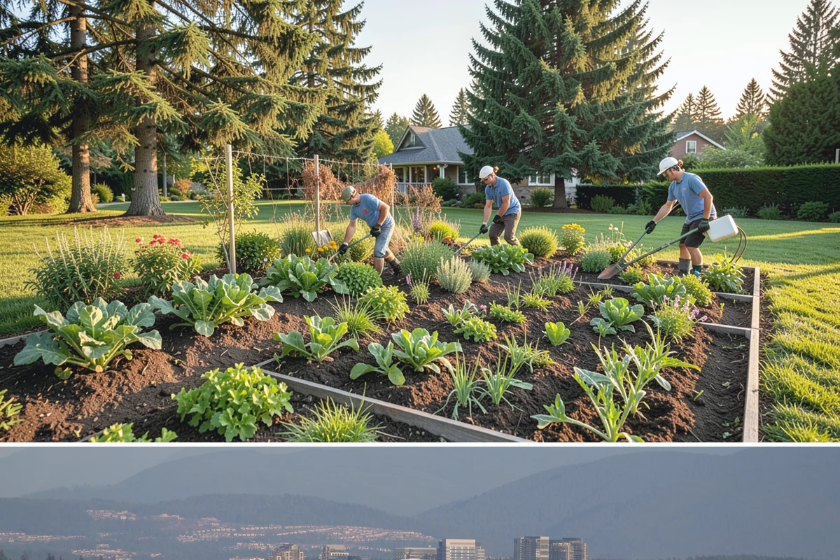 Bed Preparation in Medina, King County, WA - Done in spring and fall ahead of planting.
