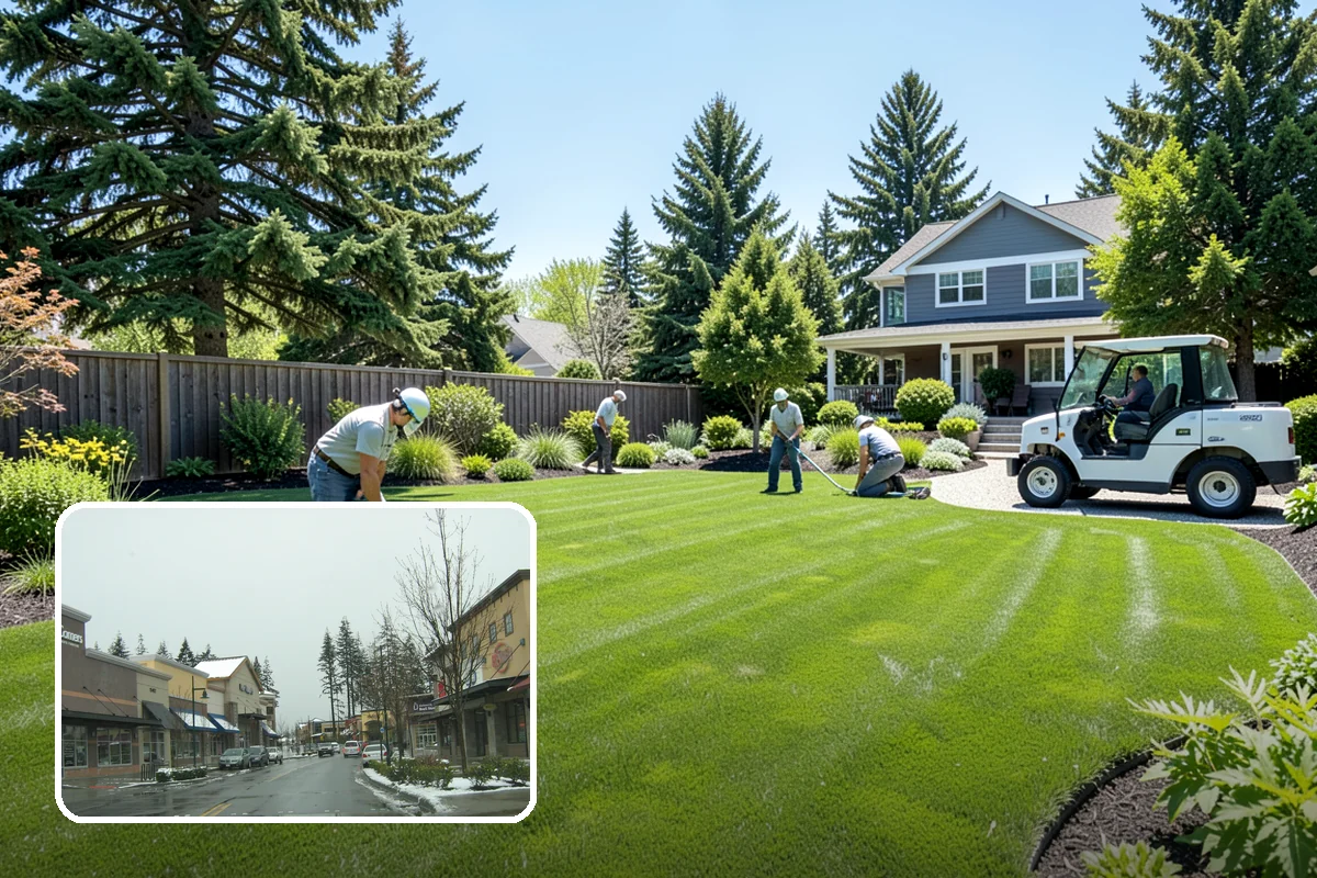 Bed Preparation in Mill Creek, Snohomish County, WA - Beds ready to plant right away