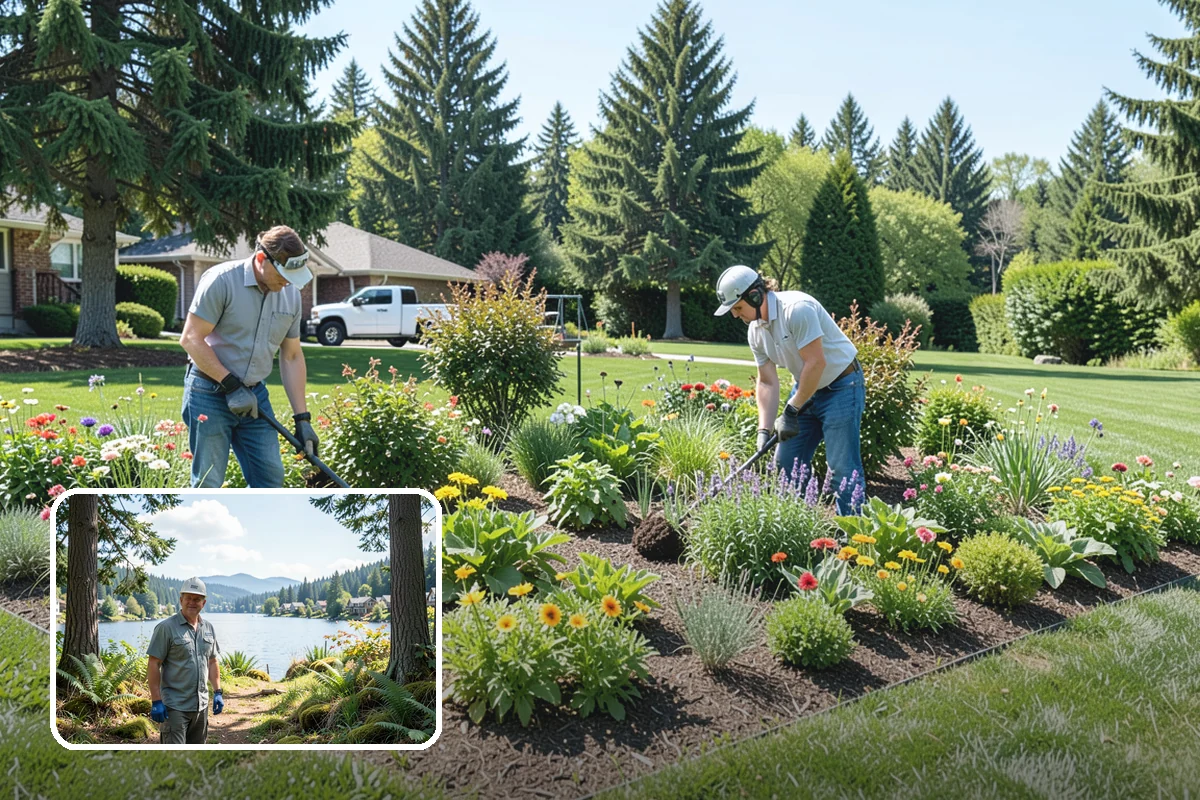 Bed Preparation in Milton, King County, WA - Beds ready to plant right away