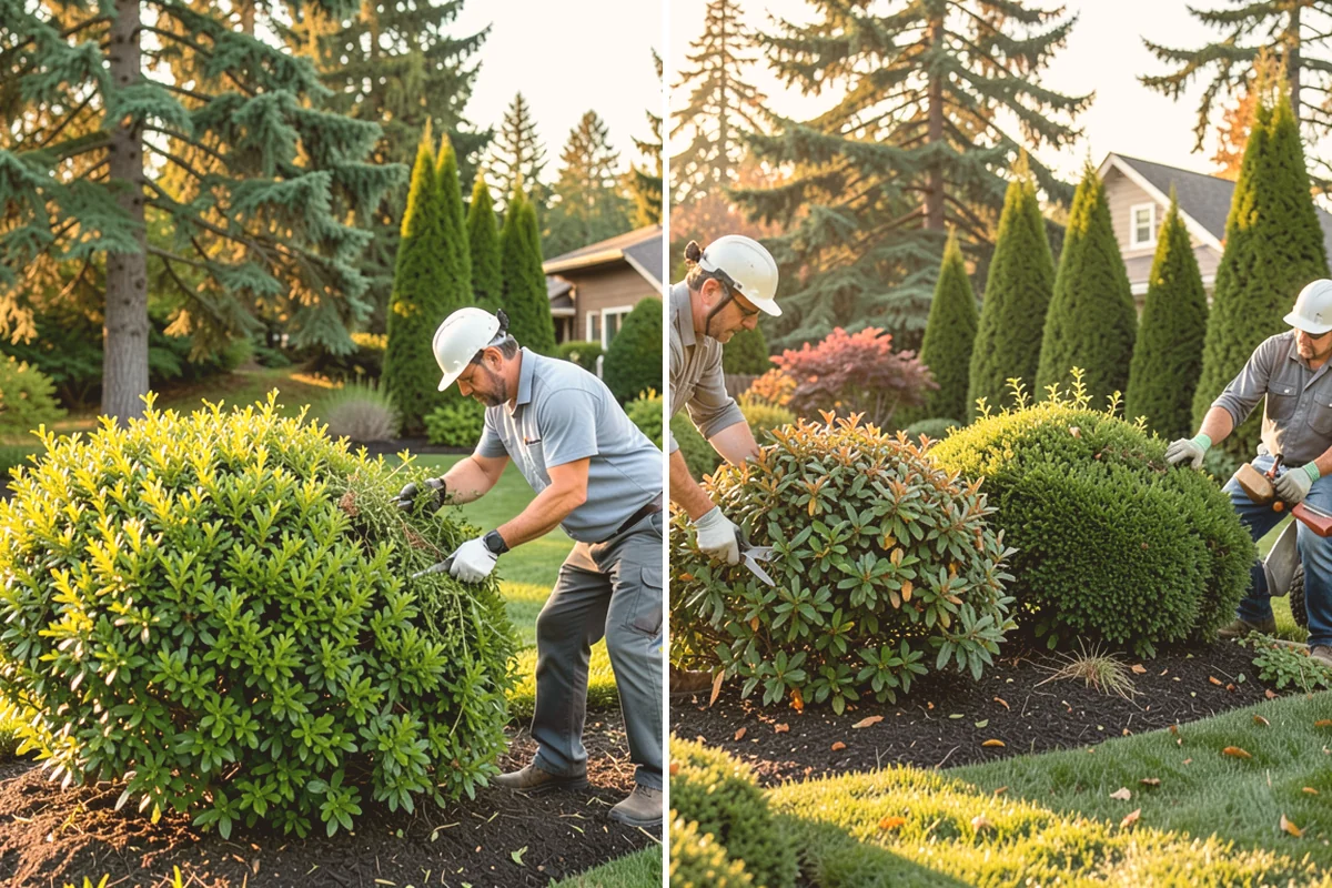 Bed Preparation in Mount Vernon, Skagit County, WA - Clear old growth, debris, and weeds
