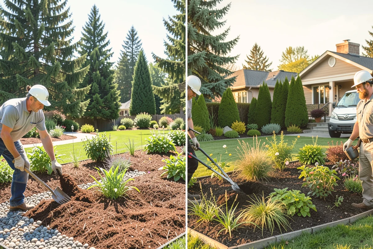 Bed Preparation in Orting, Pierce County, WA - Clear old growth, debris, and weeds