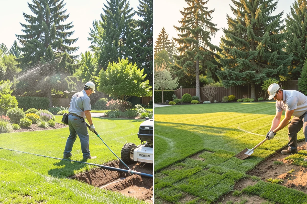 Bed Preparation in Sammamish, King County, WA - Clear old growth, debris, and weeds