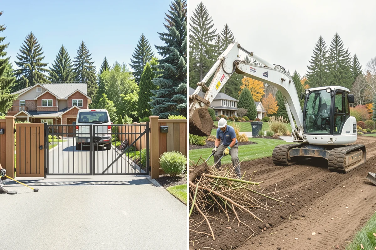 Bed Preparation in Stanwood, Snohomish County, WA - Clear old growth, debris, and weeds